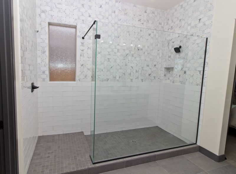 Modern Walk-in Shower Design Ideas with Glass Walls